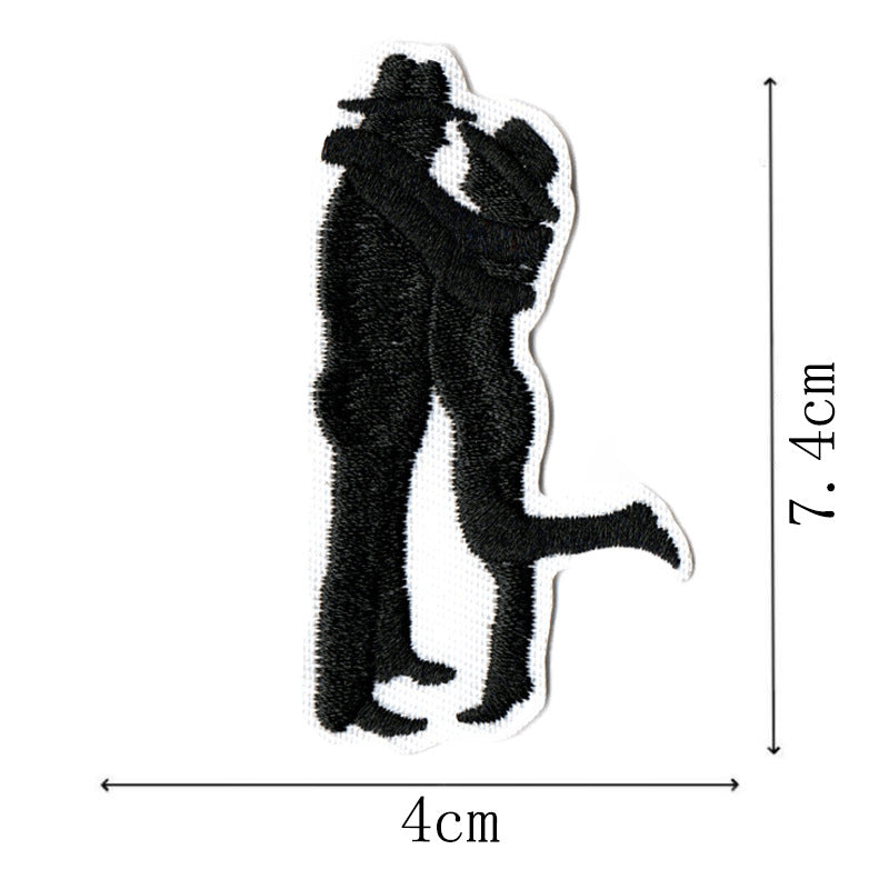 Wholesale Western Cowboy Party Cartoon Decoration Cute Patchwork Computer Embroidery Patch FS